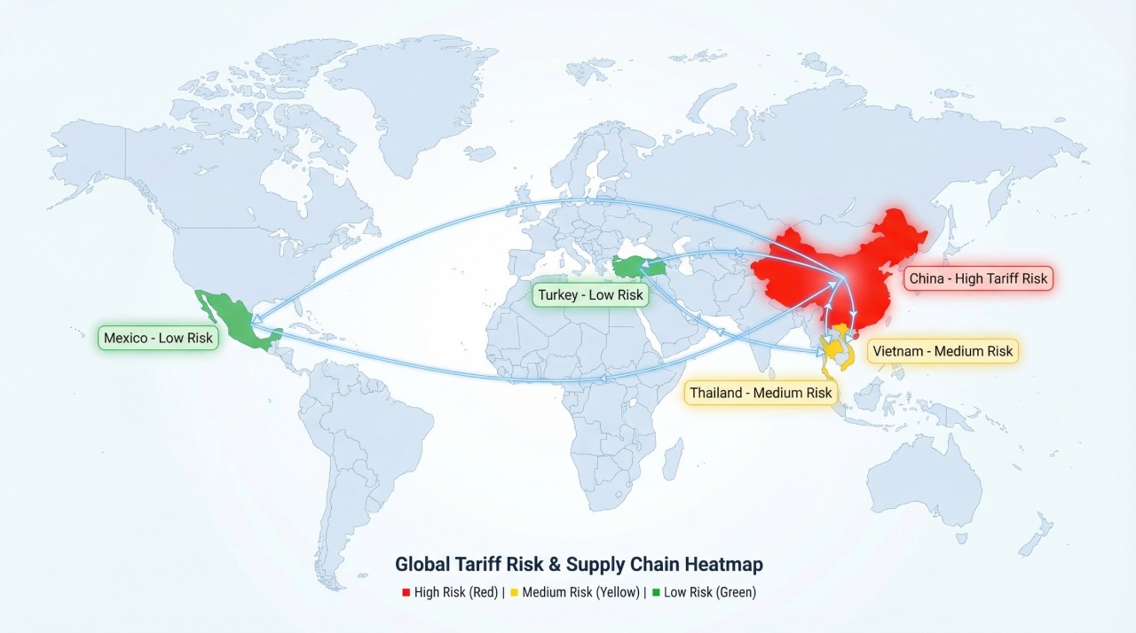 Multi-Origin Risk Map